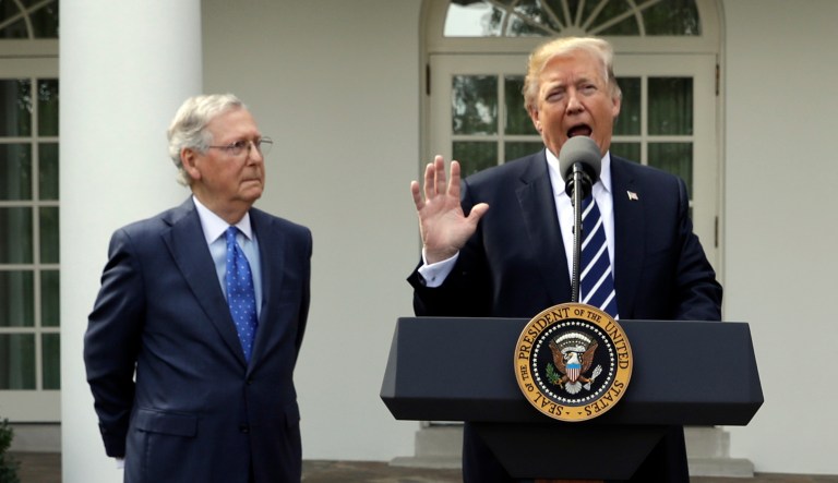 President Trump and Senate Majority Leader Mitch McConnell, R-Ky., have come together since last summer's disunity.