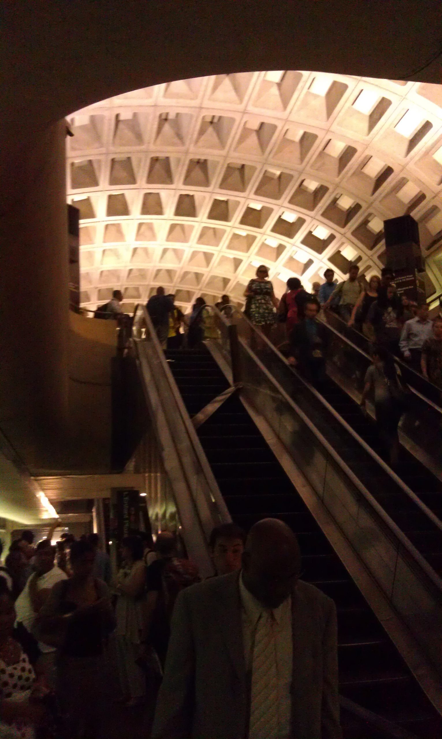 Five injured on Metro escalator when piece breaks off