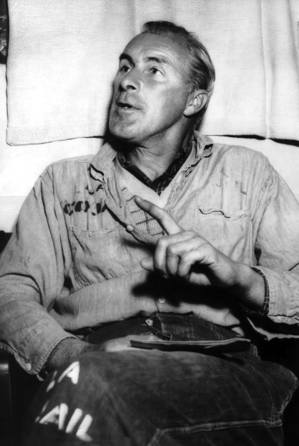 Bill Tilden in the L.A. County jail in 1949, after his second arrest