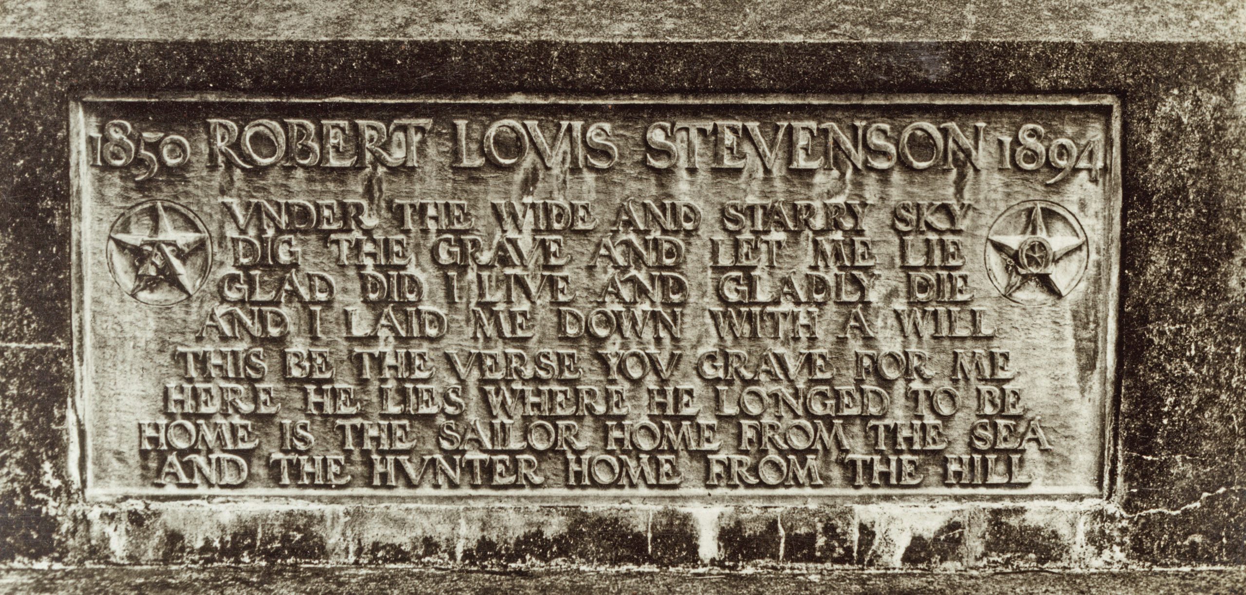 Robert Louis Stevenson’s tomb.