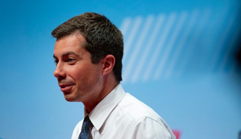 Democratic presidential candidate and South Bend, Ind., Mayor Pete Buttigieg speaks at the AARP Presidential Candidates Forum at the Arts Center at Iowa Western in Council Bluffs, Iowa, on Saturday, July 20, 2019.