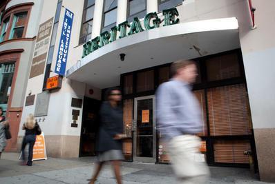 The Heritage India restaurant is seen near Dupont Circle. The restaurant was the scene of a shooting and stabbing that occurred early Sunday. 