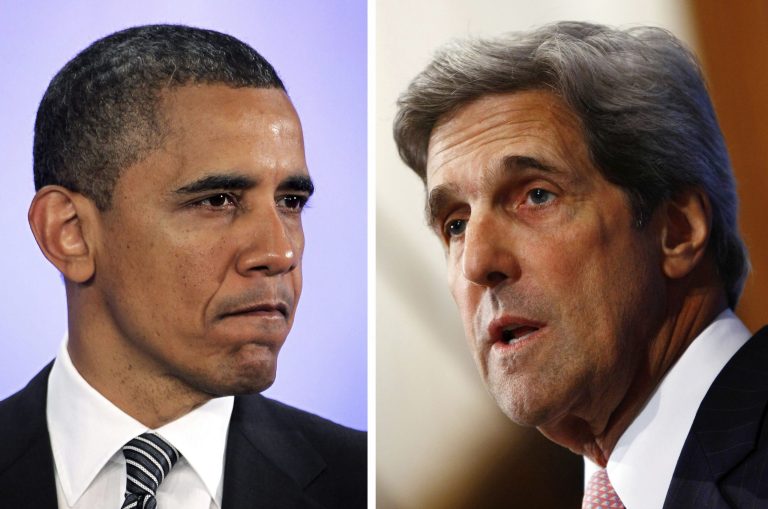 President Obama and Secretary of State John Kerry. (Win McNamee/Getty Images)