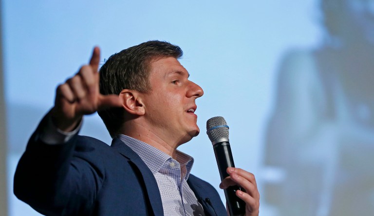 James O'Keefe, president of Project Veritas, said in an email to supporters that Project Veritas operatives had their cover blown after trying to infiltrate the Washington Post. (Jae S. Lee/The Dallas Morning News via AP)