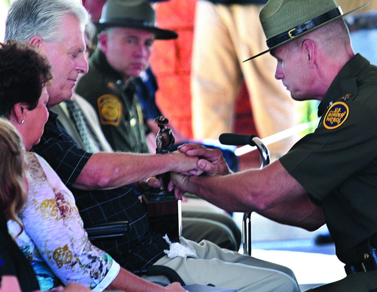 Kent Terry Sr., father of Border Patrol Agent Brian Terry, and Richard 