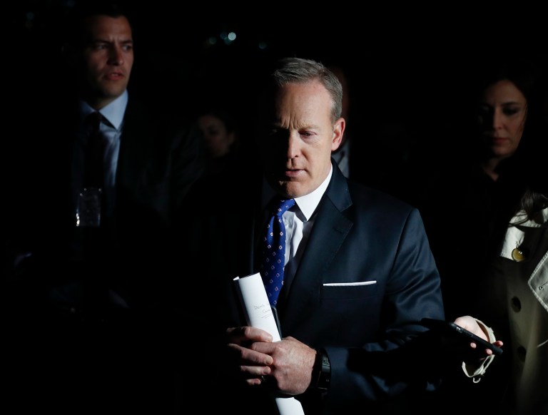 As Trump finds himself enmeshed in another media firestorm, fingers are pointing at the communications staffers who represent him to the press and public. (AP Photo/Carolyn Kaster)