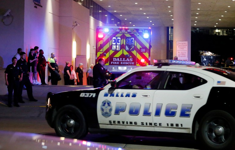 Dallas police say detectives are in the processing of analyzing the information contained in the journal. (AP Photo/Tony Gutierrez)