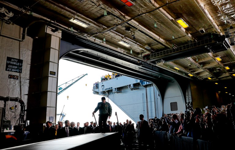 The bill's top line of $577.9 billion includes about $516 billion in base funding. (AP Photo/Pablo Martinez Monsivais)