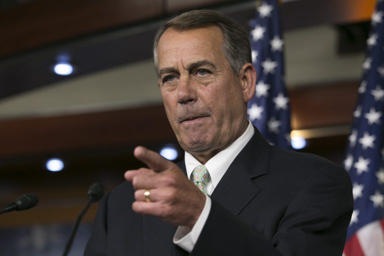House Speaker John Boehner slammed President Obama Thursday morning for failing to respond to an offensive by Islamist militants in Iraq. (Graeme Jennings/Washington Examiner)