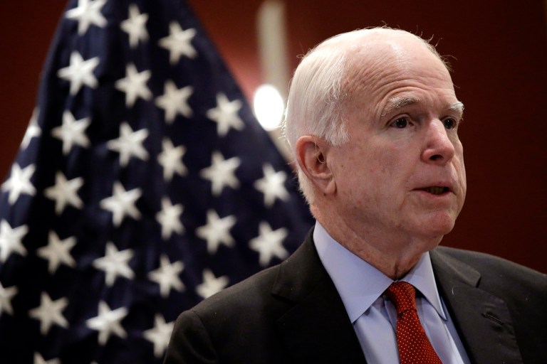 An amendment from Sen. John McCain to expand the FBI's surveillance powers was narrowly defeated in the Senate on Wednesday morning. (AP Photo/Wong Maye-E)