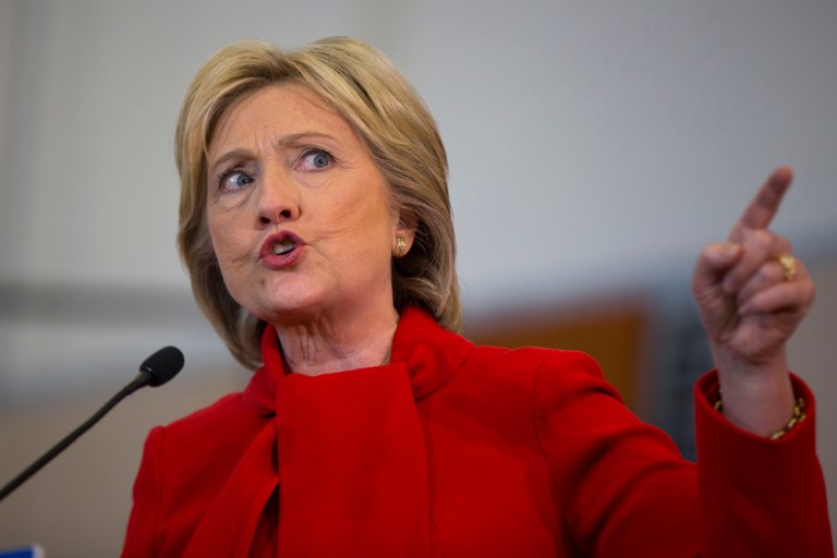 Democratic presidential candidate Hillary Clinton said Wednesday night of Goldman Sachs, 