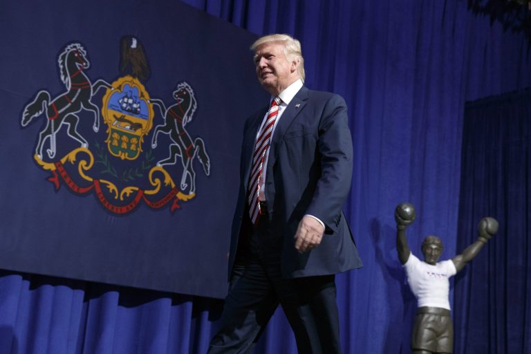 Forty-six percent of all voters and 22 percent of Donald Trump supporters surveyed believed the candidate once best known for firing people on television would launch nuclear weapons against foreign threats. (AP Photo)