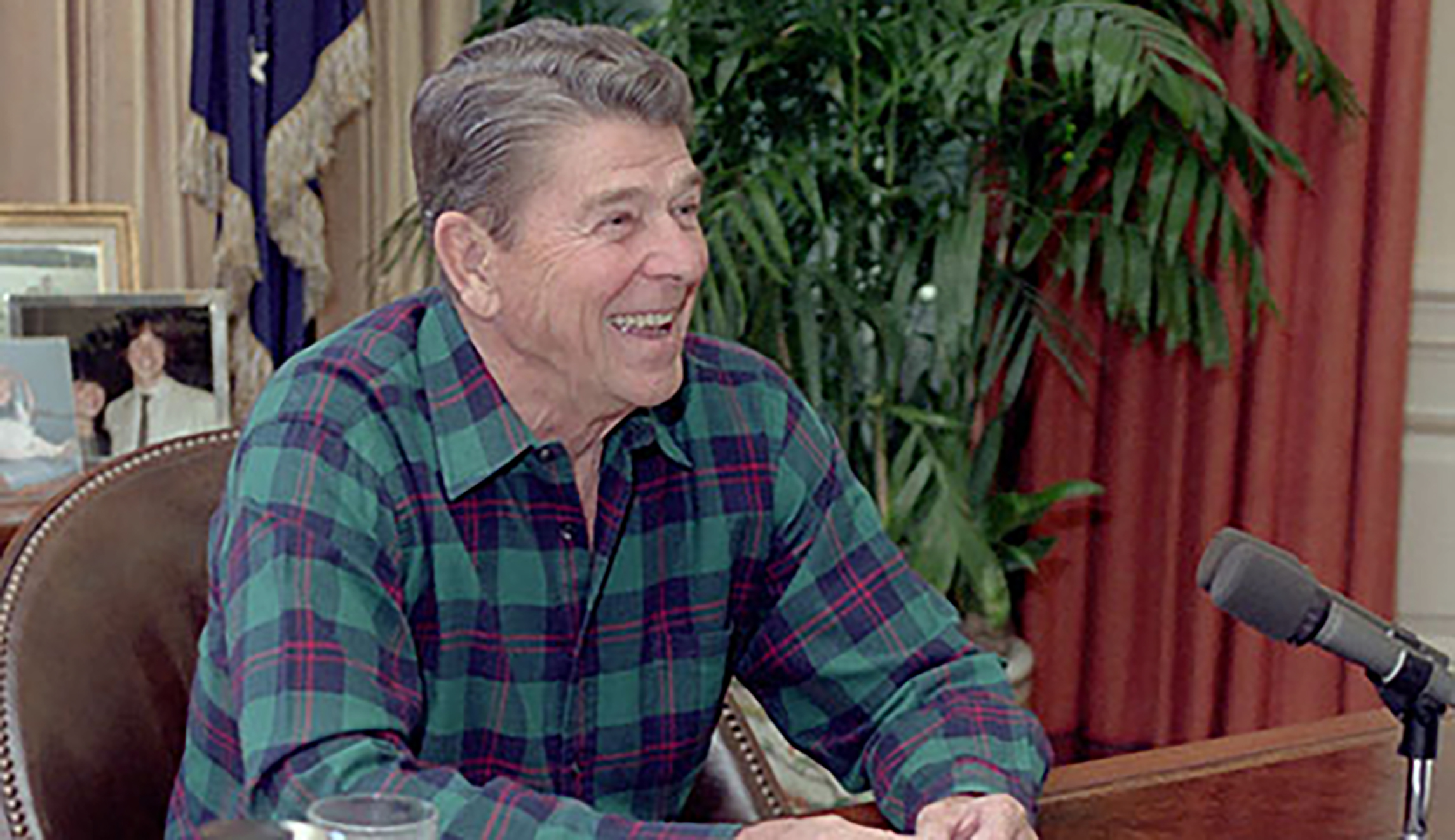 "Ronald Reagan never took his jacket off in the Oval Office in eight years."