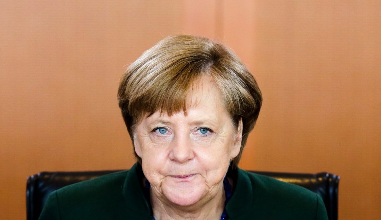In Washington and other capitals around the western world, commentators and think tankers are increasingly optimistic that Germany will assume the mantle of global leadership, given President Trump's stances on foreign policy. But German Chancellor Angela Merkel has neither the means nor the ambition to assume a position of global leadership. (AP Photo/Markus Schreiber)