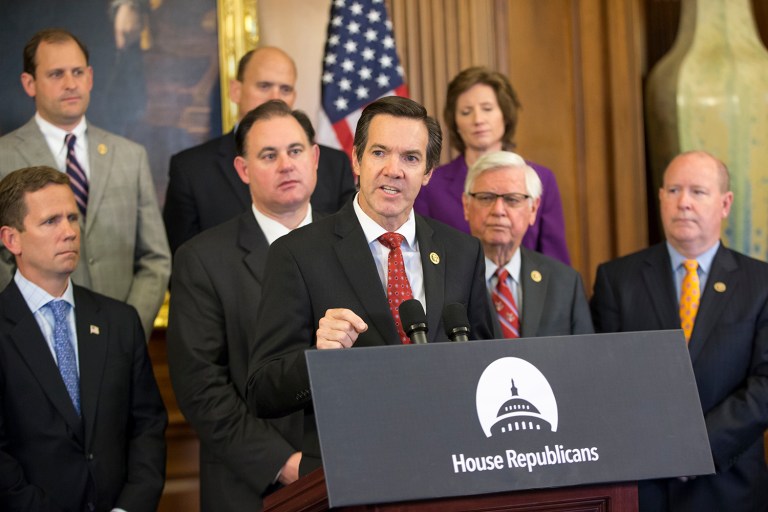 Rep. Evan Jenkins, R-W.Va., is the pick of many within the party to run against Sen. Joe Manchin. (AP Photo/J. Scott Applewhite)