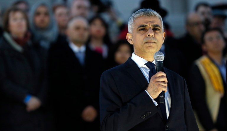A spokesman for London mayor Sadiq Khan said he 
