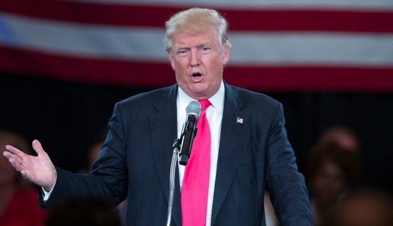 Trump gave the interview to the Wall Street Journal on Tuesday, and the paper said that he was accompanied by Scaramucci, Chief of Staff Reince Priebus, National Economic Council Director Gary Cohn and Strategic Communications Director Hope Hicks. (AP Photo/Evan Vucci)