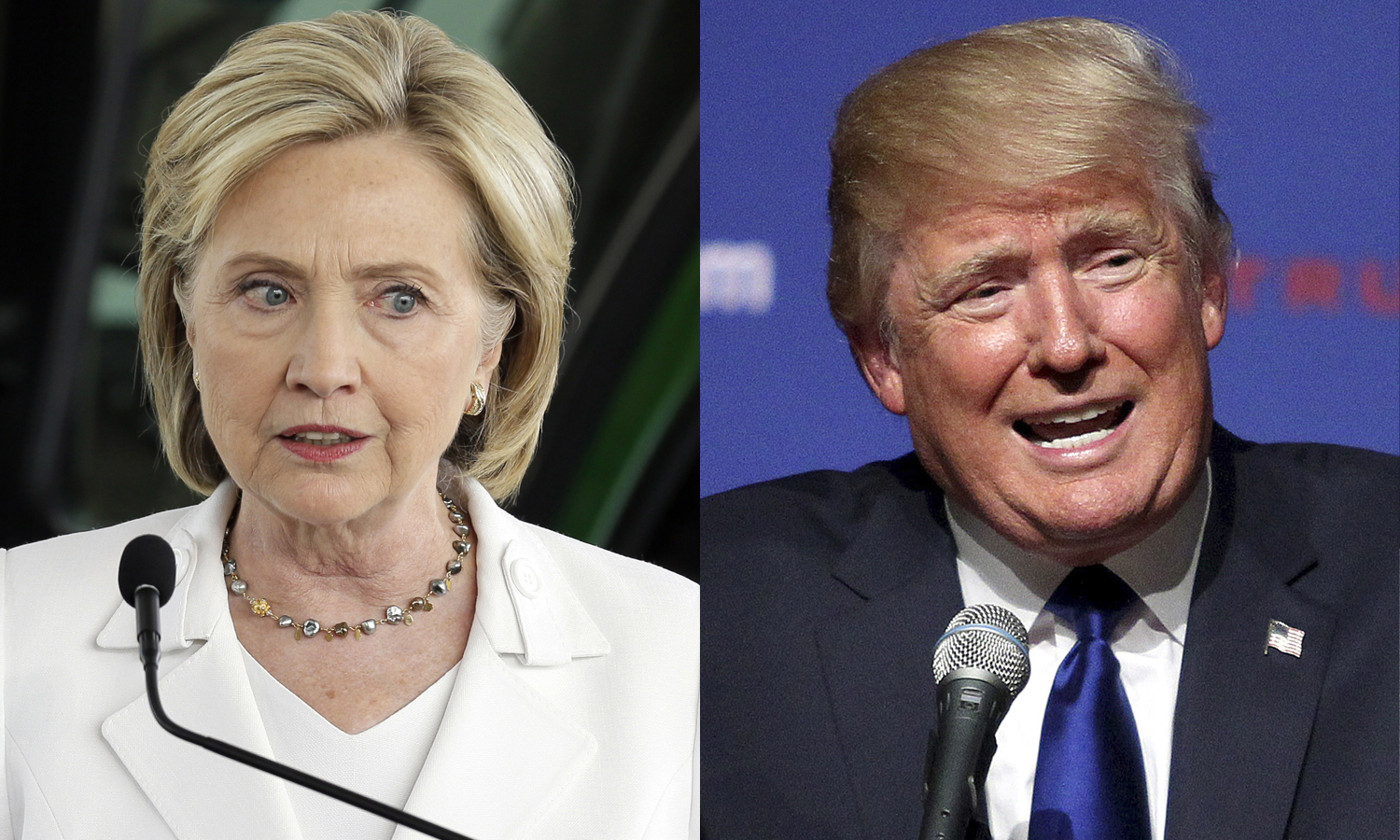 Trump cuts Clinton’s lead in half in national poll