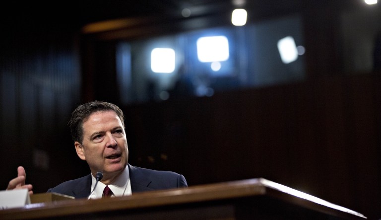 Members of Congress investigating the Trump-Russia affair, both House and Senate, Democrat and Republican, are clamoring to get their hands on the memos former FBI Director James Comey penned about his interactions with President Trump. (Andrew Harrer/Bloomberg)