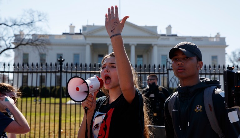 Since the mass shooting at a high school in Parkland, Fla., young Americans have been taking to the streets, state capitols, and Washington, D.C., to protest gun violence and the lack of gun control in the U.S. (AP Photo/Evan Vucci)
