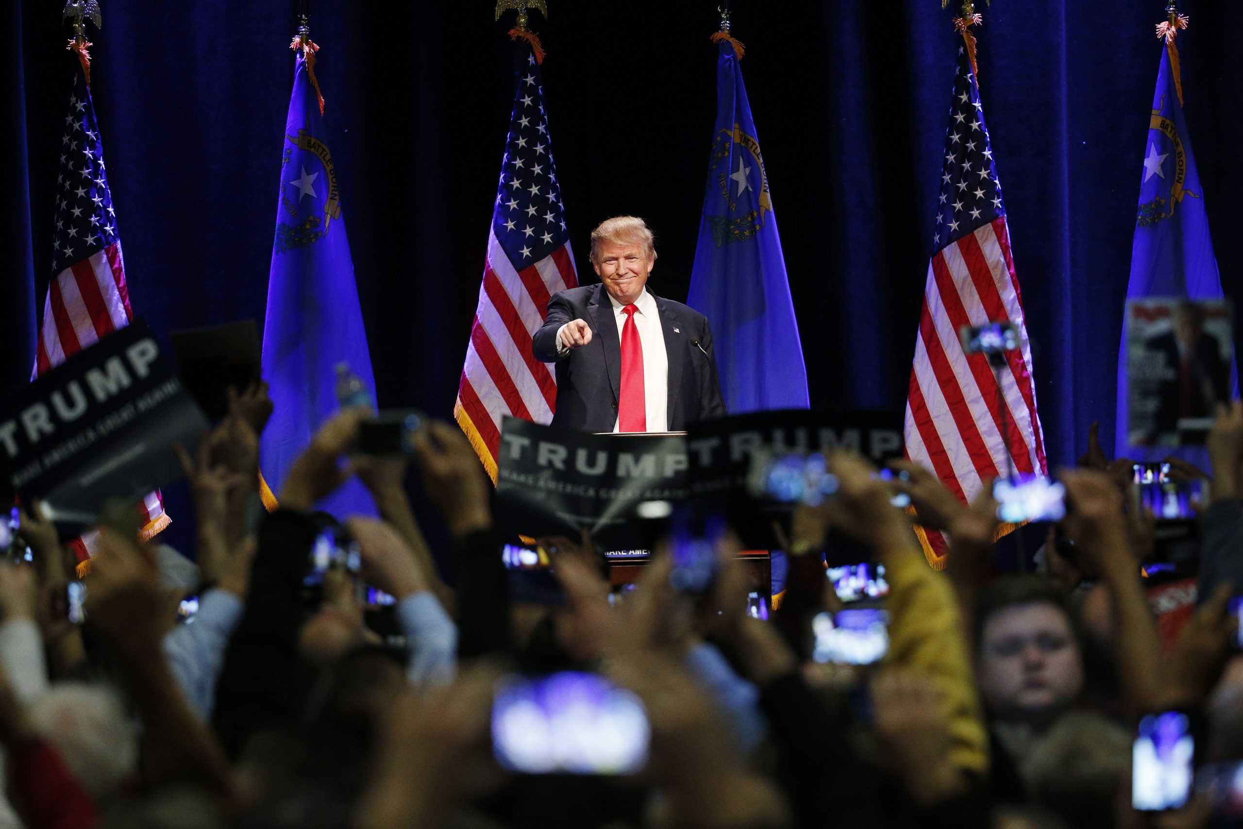 Trump rallies getting physical