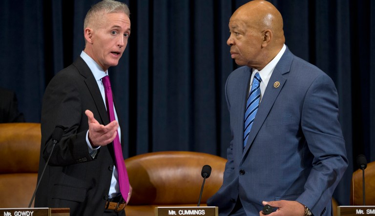 Oversight and Government Reform Committee Chairman Trey Gowdy, R-S.C., and ranking member Elijah Cummings, D-Md., sent letters to 24 federal agencies and White House chief of staff John Kelly asking for information about the use of government-owned and private planes for both official and personal trips. (AP Photo/Evan Vucci)
