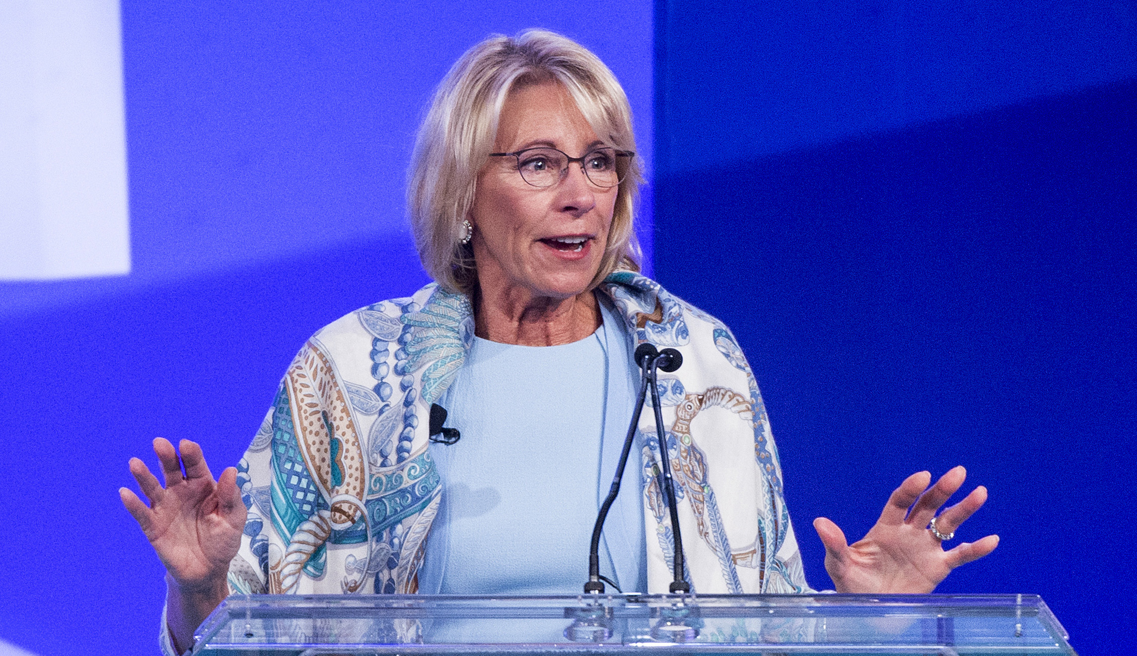 Standing ovation for Betsy DeVos at Ave Maria University
