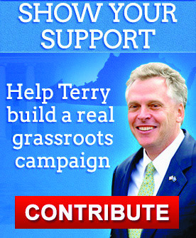 The image that accompanied McAuliffe's opening email to supporters.