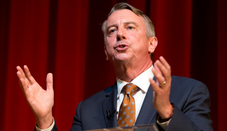 Next up for Gillespie is the winner of a competitive Democratic primary: either Lt. Gov. Ralph Northam, backed by outgoing Gov. Terry McAuliffe, who has 2020 ambitions, or former Congressman Tom Perriello, preferred by far-left progressives. (AP Photo/Steve Helber)