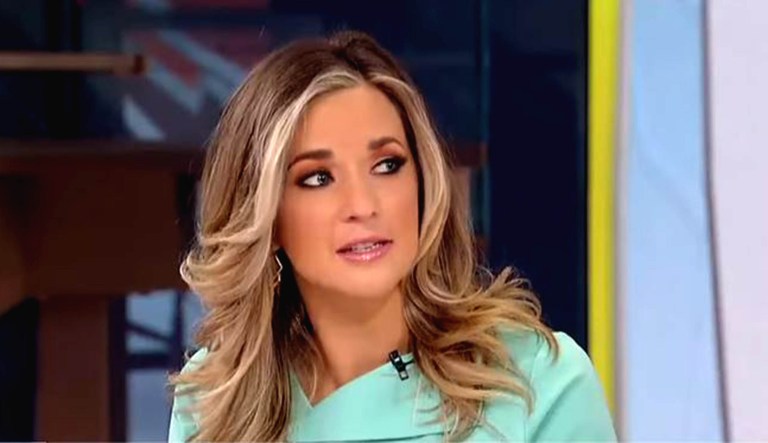 Katie Pavlich, a Fox News contributor, is shown speaking on television.