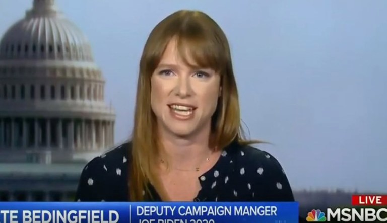 Kate Bedingfield is seen.