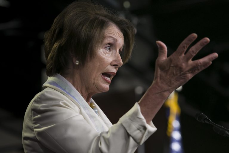 House Minority Leader Nancy Pelosi, D-Calif., speaks at her weekly press briefing on Capitol Hill, Thursday, July 10th, 2014. (Examiner/Graeme Jennings)