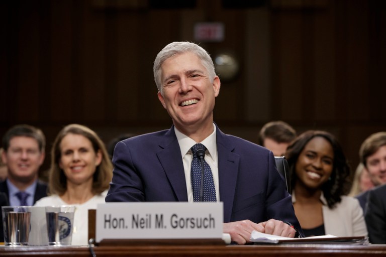 Democrats grill Neil Gorsuch on unanimous opinion that overturned a standard that he used in a similar case. (AP Photo/J. Scott Applewhite)
