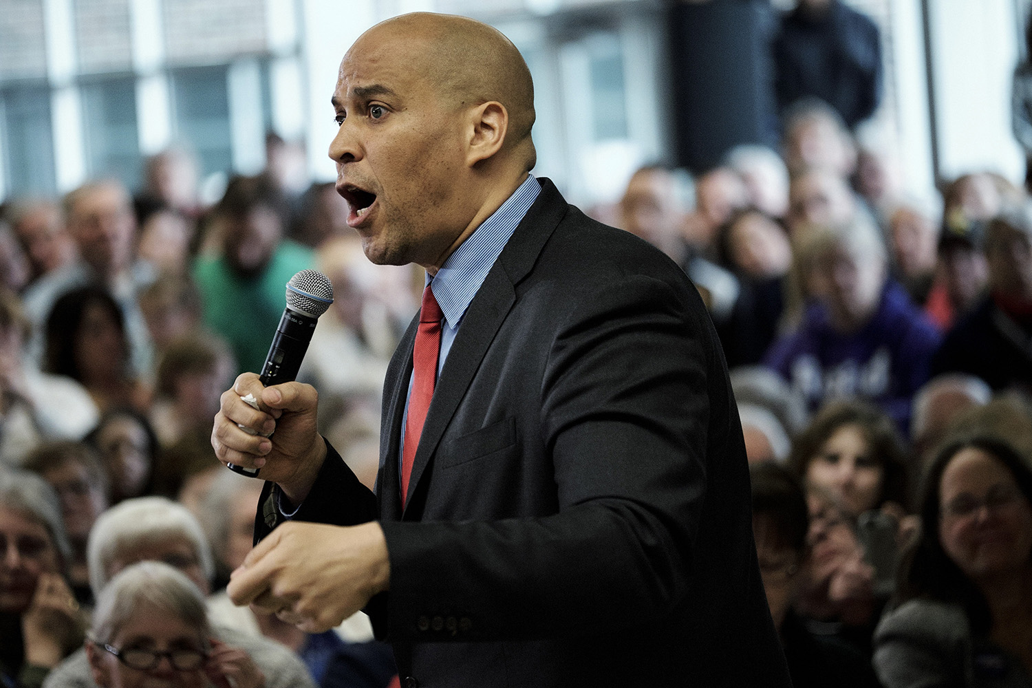 Booker slams the GOP, remains mum on VP speculation