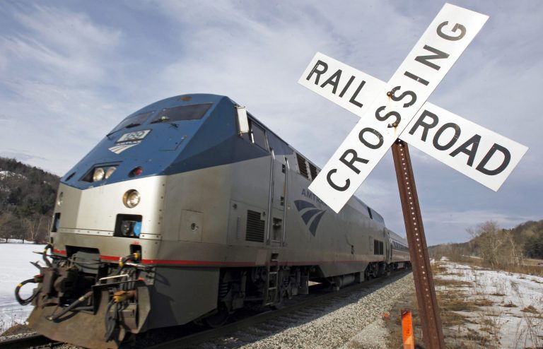 In this March 11, 2013 photo, the Amtrak Vermonter heads south in Middlesex, Vt. (AP File)
