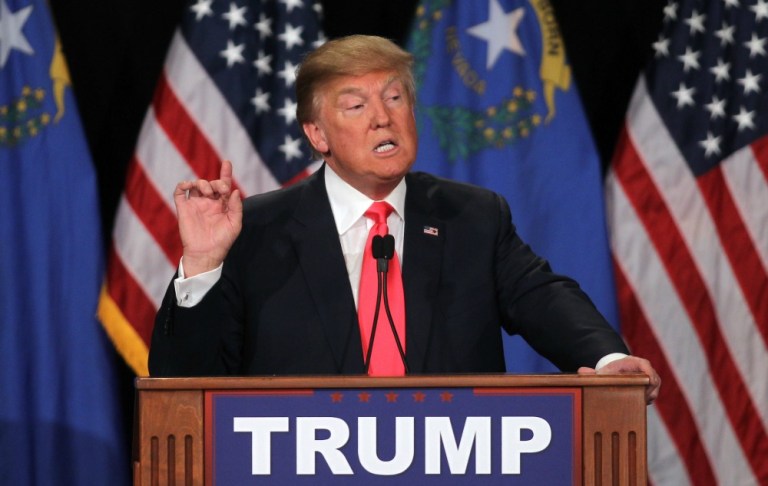 Culinary Union 226, an affiliate of the service employee union Unite Here, will hold an event at the same Las Vegas hotel Monday evening that Donald Trump is scheduled to appear at for a rally. (AP Photo)