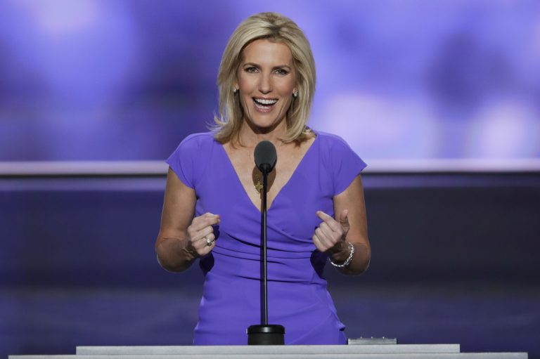 Conservative political commentator Laura Ingraham speaks during the third day of the Republican National Convention in Cleveland. Ingraham's next book is a tribute to President Donald Trump. The conservative commentator's "Billionaire at the Barricades: The Populist Revolution" is the first major acquisition by the new All Points Books imprint at St. Martin's Press.(AP Photo/J. Scott Applewhite, File)