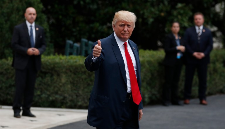 People are glad Trump is holding Congress' feet to the fire on carrying out his agenda, but are not thrilled with his approach to getting that done. (AP Photo/Carolyn Kaster)