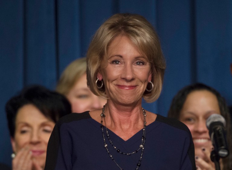 She said school doors won't be closed to students. (AP Photo/Molly Riley)