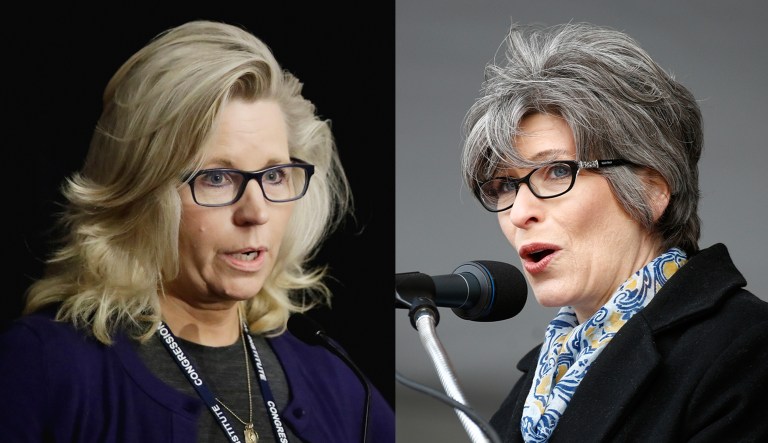 Liz Cheney and Joni Ernst are pictured.