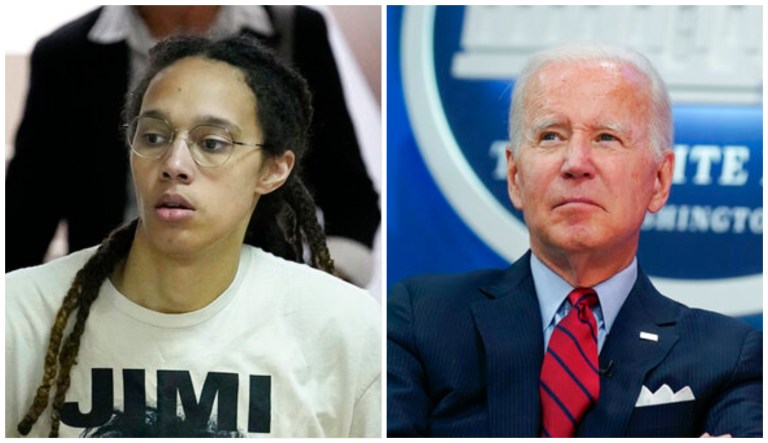 Brittney Griner and Joe Biden.