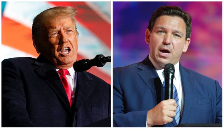 Donald Trump and Ron DeSantis.