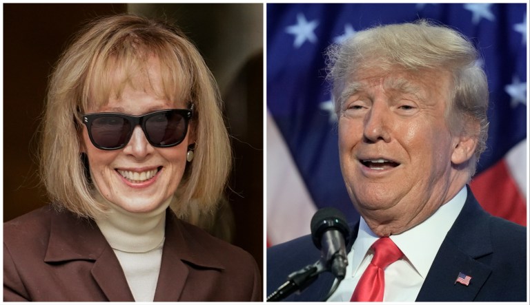 E. Jean Carroll and former President Donald Trump