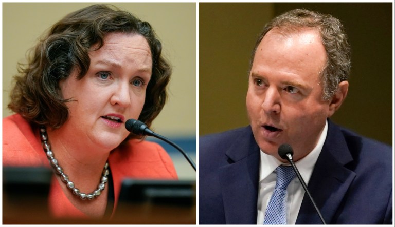 Reps. Katie Porter (D-CA) and Adam Schiff (D-CA)