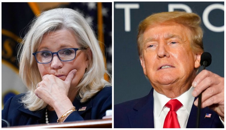 Liz Cheney and Donald Trump.