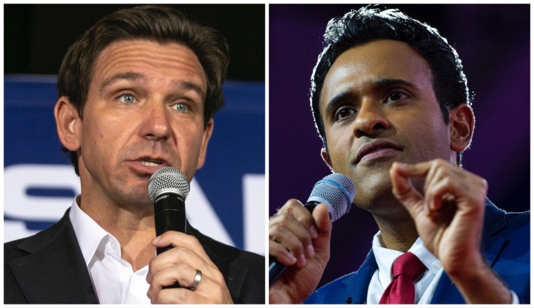 Ron DeSantis and Vivek Ramaswamy.