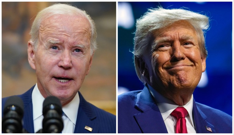 Joe Biden and Donald Trump.