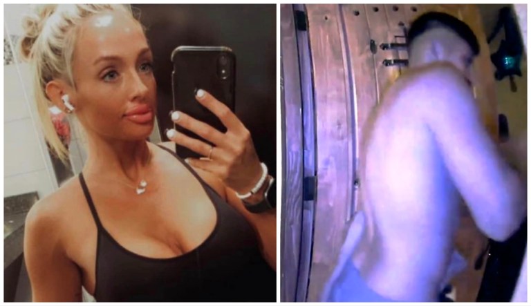 Rachel Morin (left) and suspect (right)