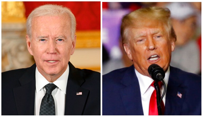 Joe Biden and Donald Trump.