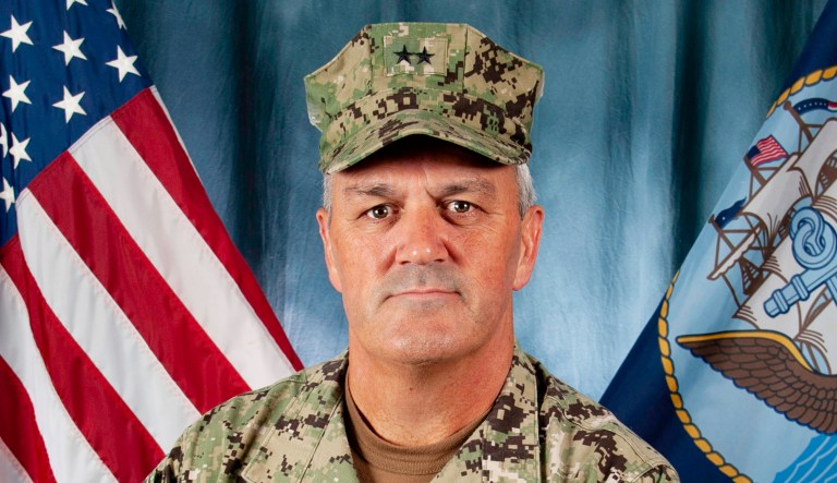 Rear Adm. Collin Green is seen.